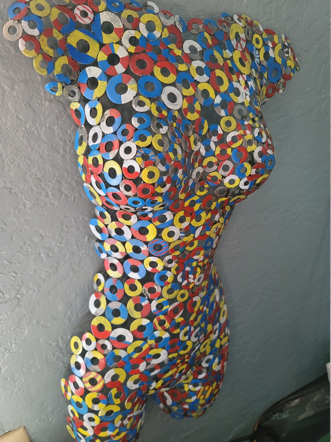 Woman Metal Body Sculpture Etsy