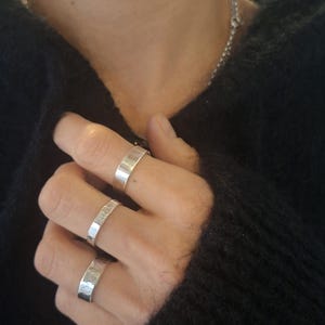 Custom-made solid silver ring image 4