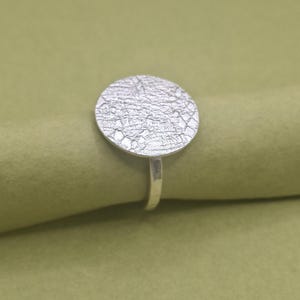 Custom-made solid silver ring. Gift idea for women