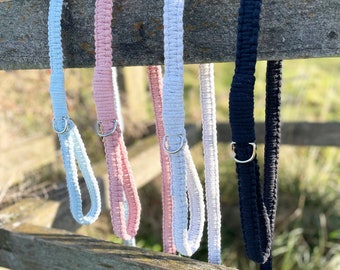 Macrame Dog Lead, Straight Design, Handmade, Eco friendly, Recycled Cotton, Dog Leads, Pet Accessories, Gift Ideas