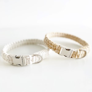 Macrame Dog Collar | Customise Size | Handmade | Ecofriendly | Recycled Cotton | Dog Collars | Pet Accessories | Gift Ideas