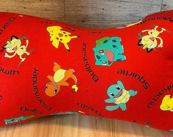 Catch Them All (Anime) 3 Sided, Bone Shaped Travel Pillow, Great Multipurpose Pillow, Supportive Comfort for Side Sleepers