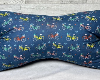 Bicycles Built for You 3 Sided, Bone Shaped, Travel Pillow, Great Multipurpose Pillow, Supportive Comfort for Side Sleepers, Lumbar Support