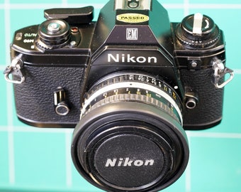 Nikon EM + 50mm 1:1.8 E serie lens