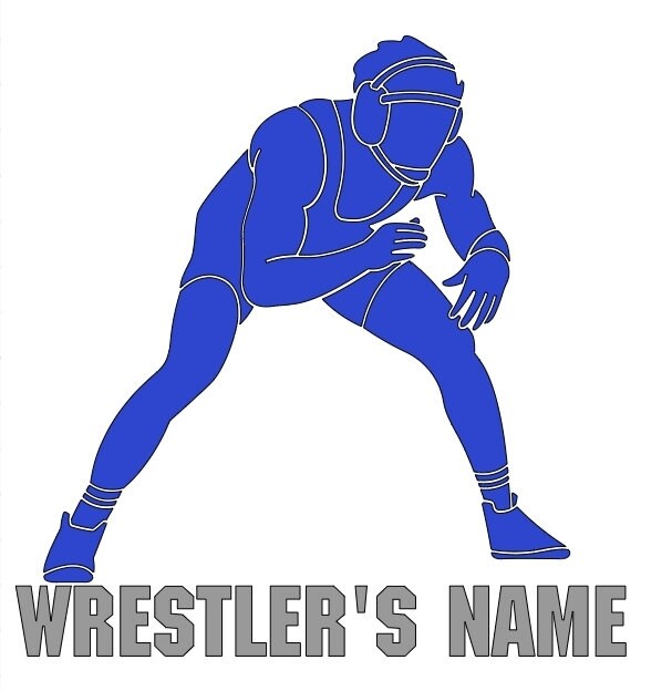 Wrestling Decal Etsy