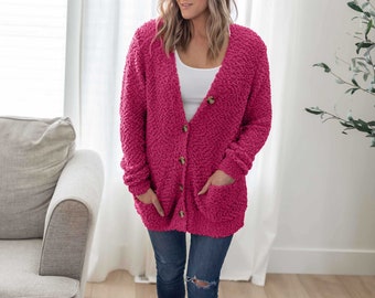 Long Sleeve Sweater Cardigan - Etsy