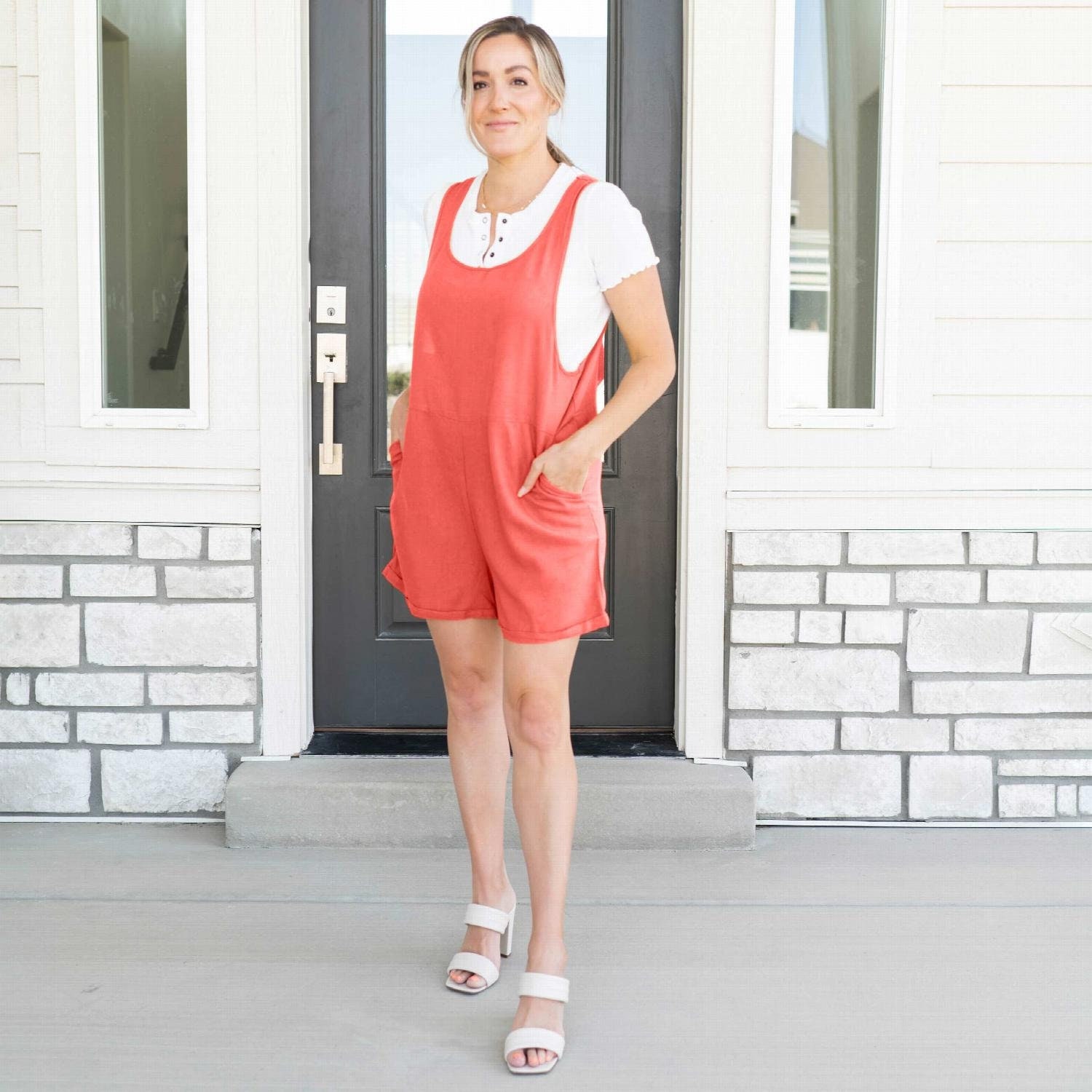 Women Linen Romper - Etsy