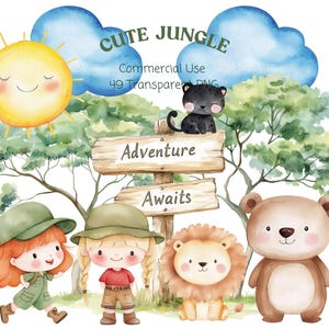 Cute Forest Animal | Woodland Animals Clipart | Baby Shower | Gift Tags | Christmas Clipart | Nursery Decor | Instant Download |Safari Png