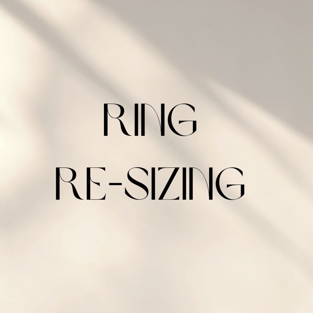 Extra Ring Re-sizing - Etsy