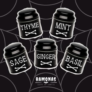 Crypt Urn Canister - Small Urn Style Kitchen Canisters. Available Singular or as set.