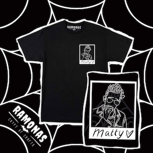 Matty Heart Glasses Polaroid Tshirt - Matt Healy, The 1975