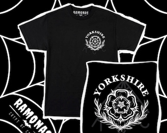 Camiseta Yorkshire Rose / Múltiples opciones de citas / Camiseta White Rose of York / Camiseta Yorkshire Pride / Regalo del norte de Inglaterra / Tallas S - 5XL