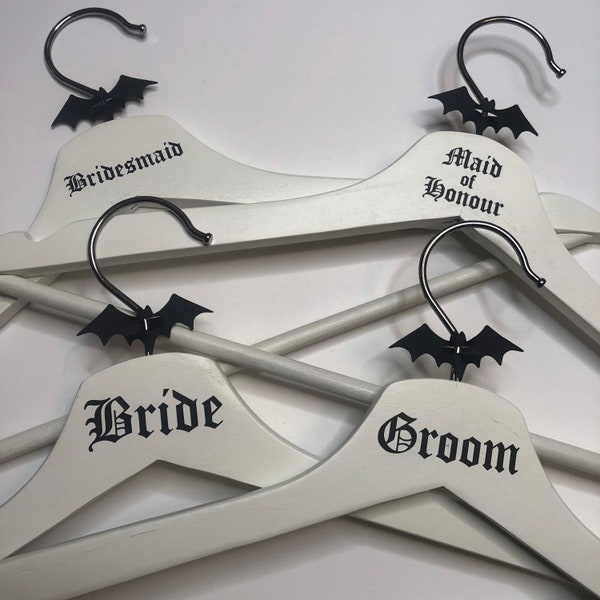 Personalised White Wedding Coat Hanger