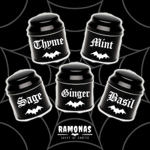 Haunted Urn Canister - Small Urn Style Kitchen Canisters. Available Singular or as set.