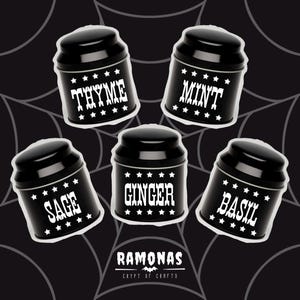 Rootin Tootin Urn Canister - Small Urn Style Kitchen Canisters. Available Singular or as set.