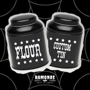 Rootin Tootin Urn Canister - 大型の壷型キッチンキャニスター。カスタマイズ可能