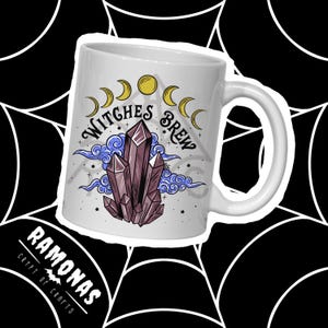 Witches Brew Mug - Crystals, Clouds, Stars & Moons