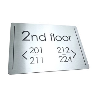 Custom Directional Signs, Hotel Room Directories, Floor Navigation ...