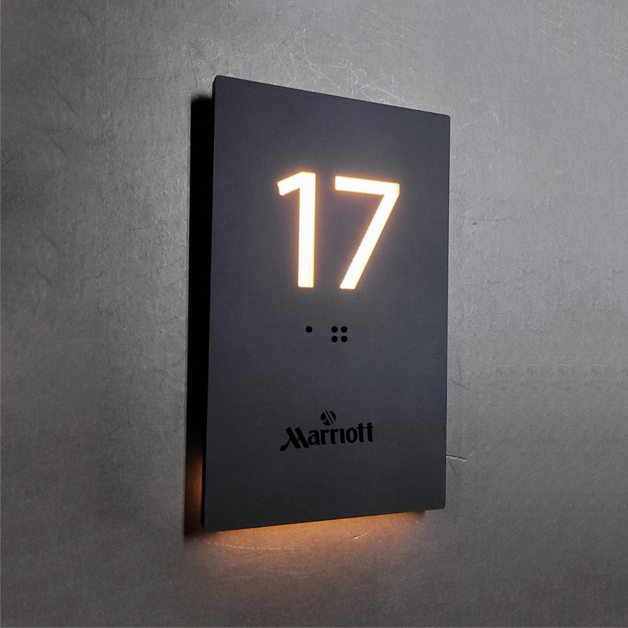 LED Room Number Sign, Custom Hotel Door Sign, Modern Hotel Door Room ...