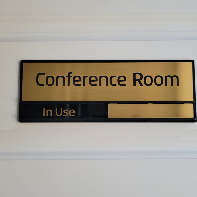 Meeting Room in Use Signs - Etsy