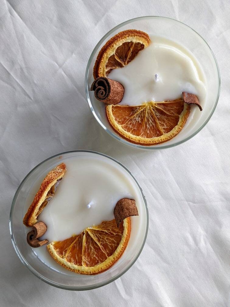 Bougie Parfumée et Fleurs Séchées