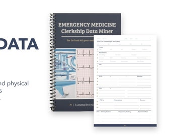 Emergency Medicine Patient Notebook - Medical History and Physical Notebook