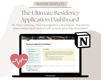 Residency Application Dashboard (Notion Template For Medical Students)