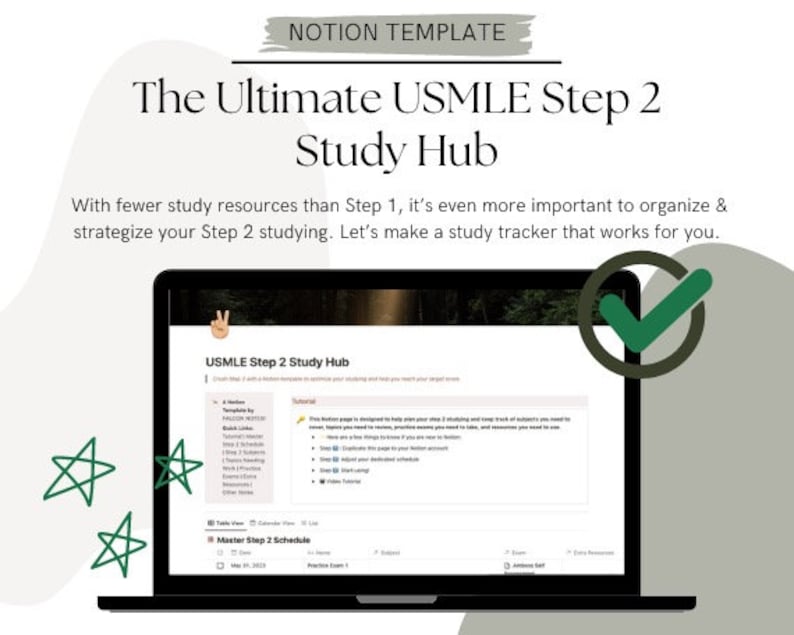 The ULTIMATE Medical Student Notion Template Bundle Etsy