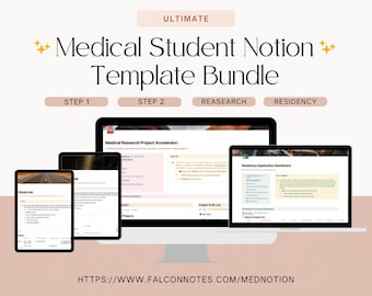 The ULTIMATE Medical Student Notion Template Bundle