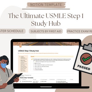 USMLE Step 1 Study Hub (Notion Template For Medical Students)