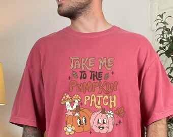 Take Me to The Pumkin Putch Shirt, Unisex Halloween Shirt, Cute Cozy Halloween Shirt, Men Women Fall Shirt, Halloween Birthday Gift