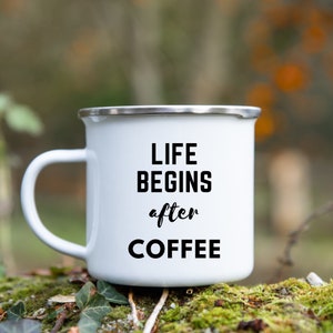 Stay Wild Mug, Camping Travel Coffee  Mug, Coffee Lovers Gift for him, Stay Alive Coffee Lovers, Birthday Gift Enamel Mug, 12oz Camp Mug