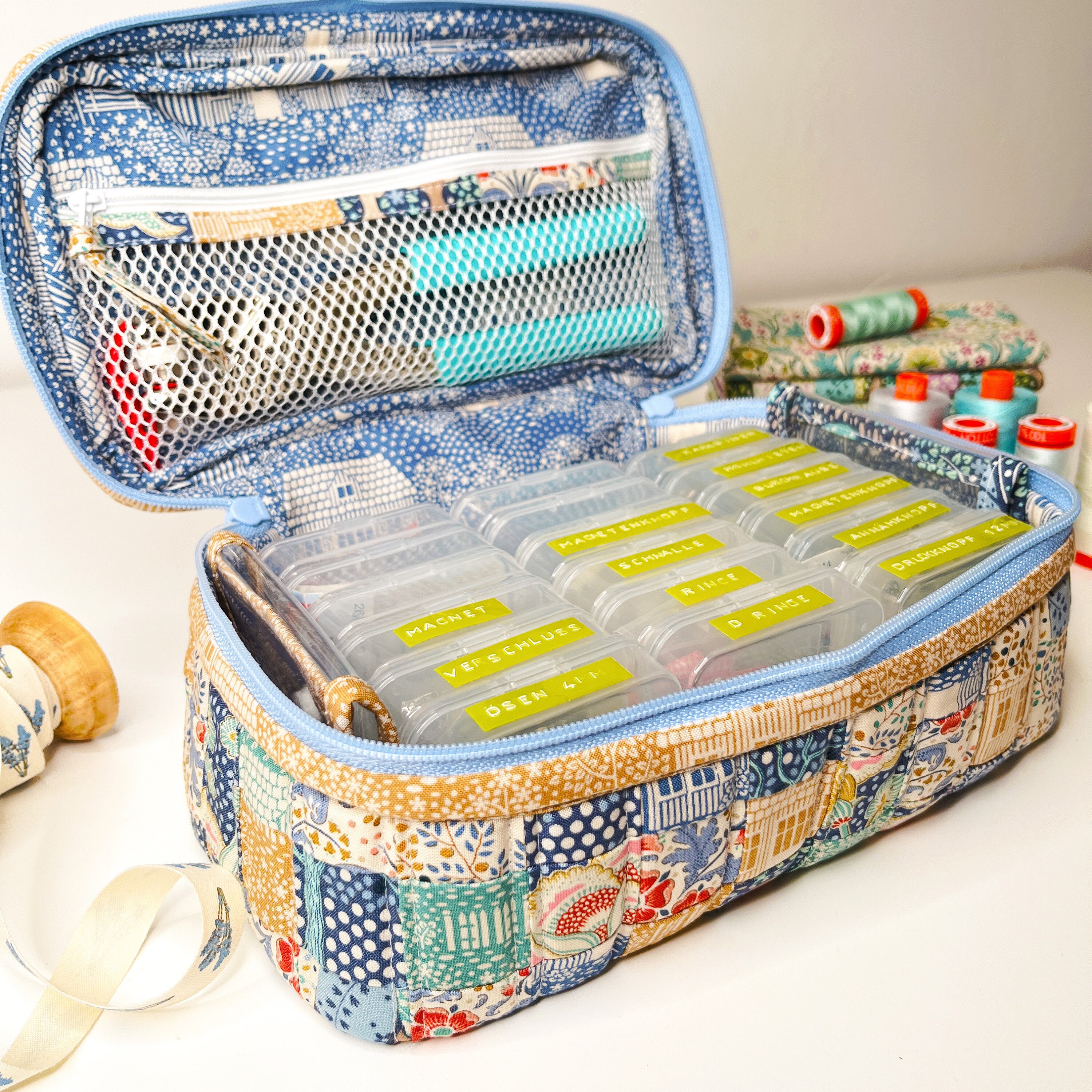 Box for Many Things – Sewing Pattern | Adjustable Fabric Box With Vinyl ...
