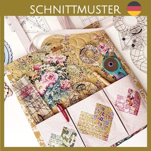 Pattern - Ruler bag with special compartments (patchwork and quilting rulers), ideal for sewing meetings!