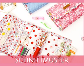 kleine Nähtasche, Nähetui auch für epp unterwegs - Schnittmuster