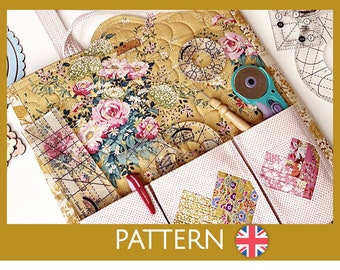 Bag for patchwork and quilting rulers with special compartments, optimal for sewing meetings and workshops! - Sewing Pattern