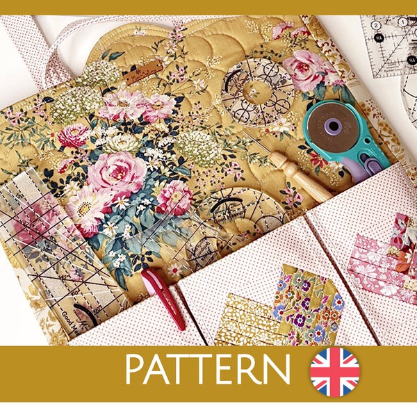 Bag for patchwork and quilting rulers with special compartments, optimal for sewing meetings and workshops! - Sewing Pattern