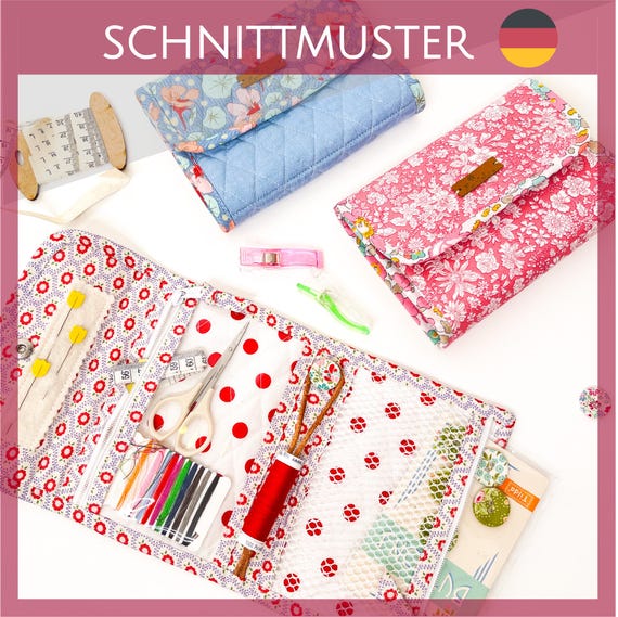 kleine Nähtasche, Nähetui auch für epp unterwegs - Schnittmuster