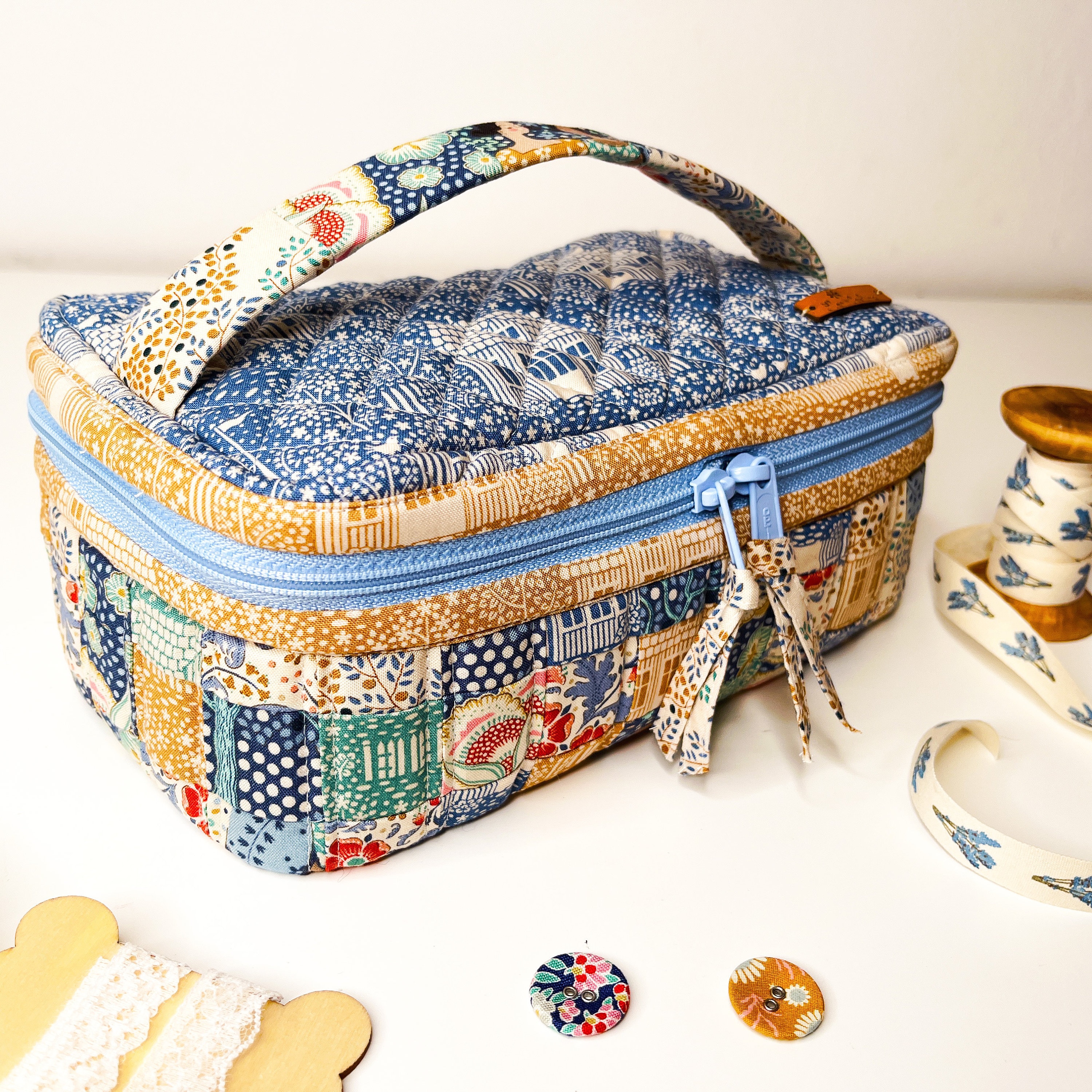 Box for Many Things – Sewing Pattern | Adjustable Fabric Box With Vinyl ...