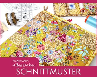 Sewing folder with removable pencil case and case epp and handicrafts - sewing patterns