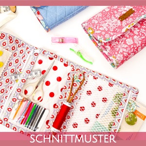 kleine Nähtasche, Nähetui auch für epp unterwegs - Schnittmuster