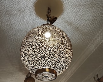 Moroccan brass lamp, Moroccan decorative light, bedroom lamp Moroccan lamp, brass, Moroccan decorative light, bedroom lamp
