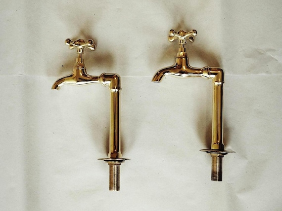 Bronze Brass Faucet, Garden Tap, Wall Mounted Water Spigot, Brass Bronze Spout