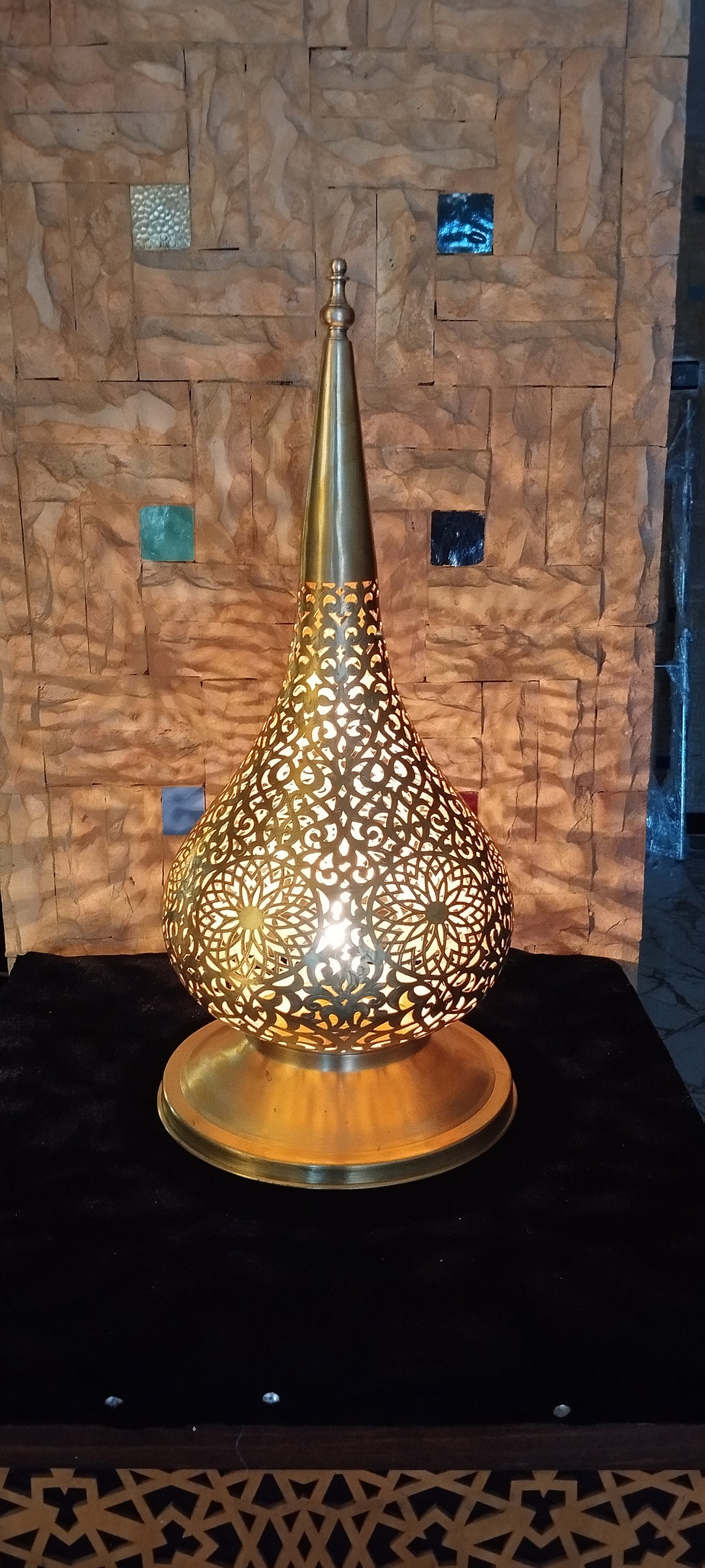 Moroccan Table Lamps, Moroccan Decor, Boho Lighting, Stained Glass ...