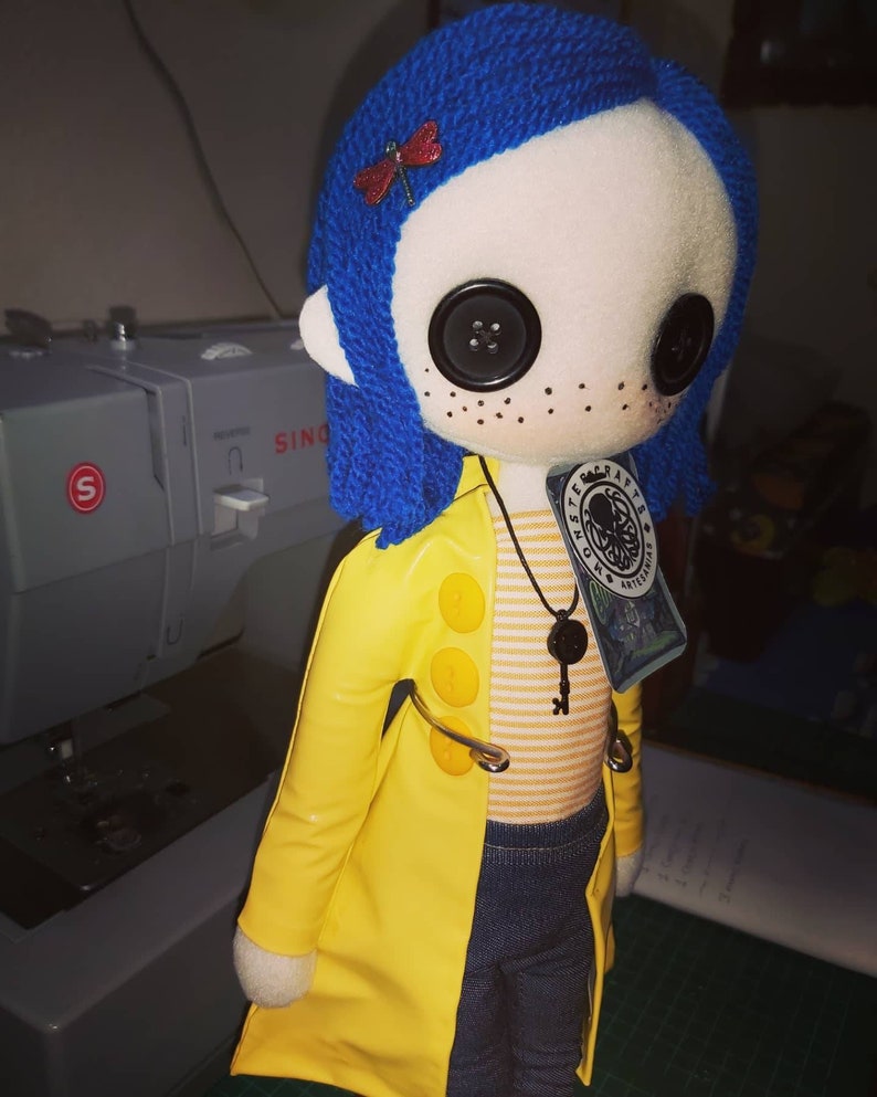 Coraline Plush Doll Coraline and the Secret Door Plushie Etsy