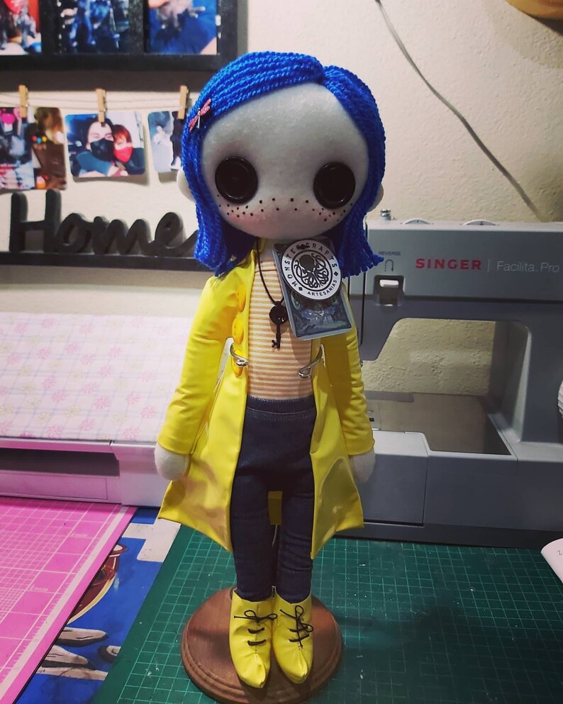 Coraline Plush Doll Coraline and the Secret Door Plushie Etsy