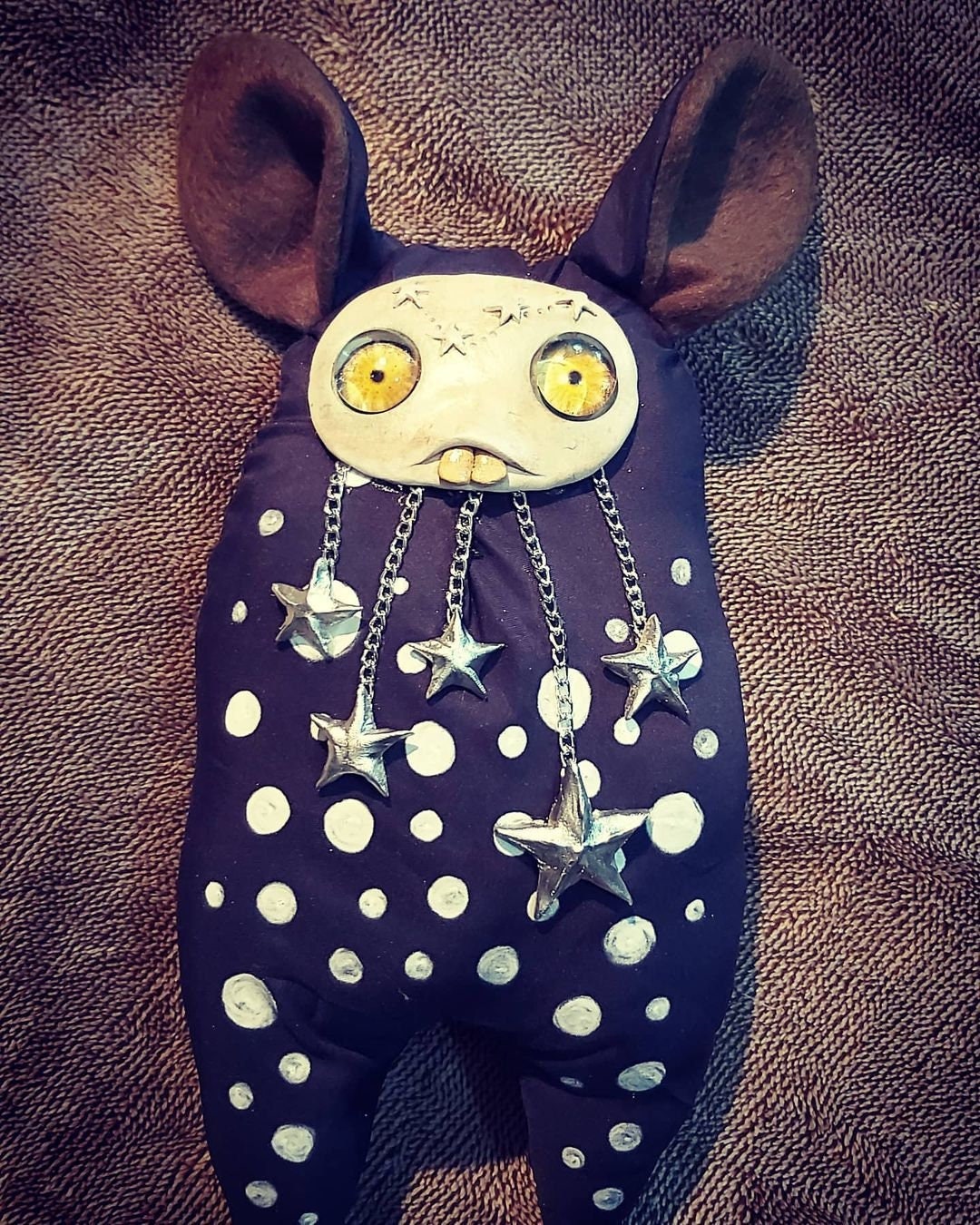 Dust bunnies doll rabbit plushie the maker plushie doll fanmade art