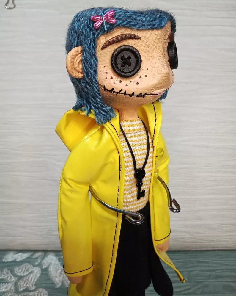 Coraline Plush Doll Coraline and the Secret Door Plushie Etsy