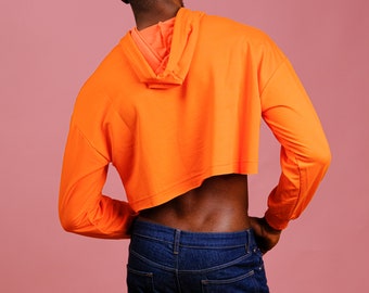 トレーナー/スウェット samoyed Sheep Crop Sweat Shirt (Orange) 81RF+SxfHML._UY1000_.jpg