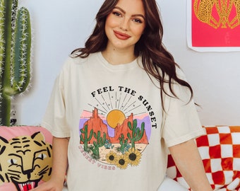 Camicia Desert Vibes, Camicia Wild West, Camicia Western, Camicia Country Western, Camicia Country, Camicia Sunset, Camicia Desert, Regalo per lei